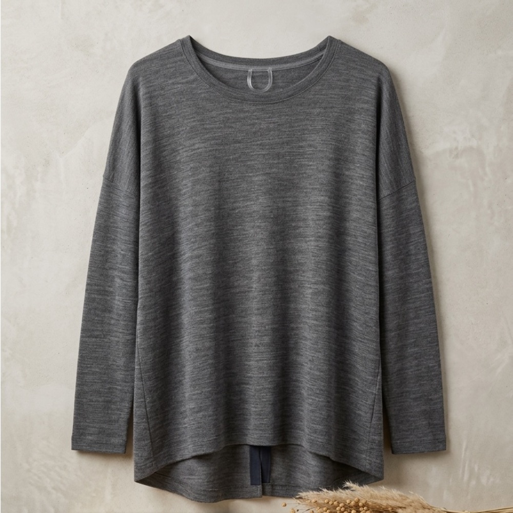 Lole open back sweater size medium blue/gray Size XL